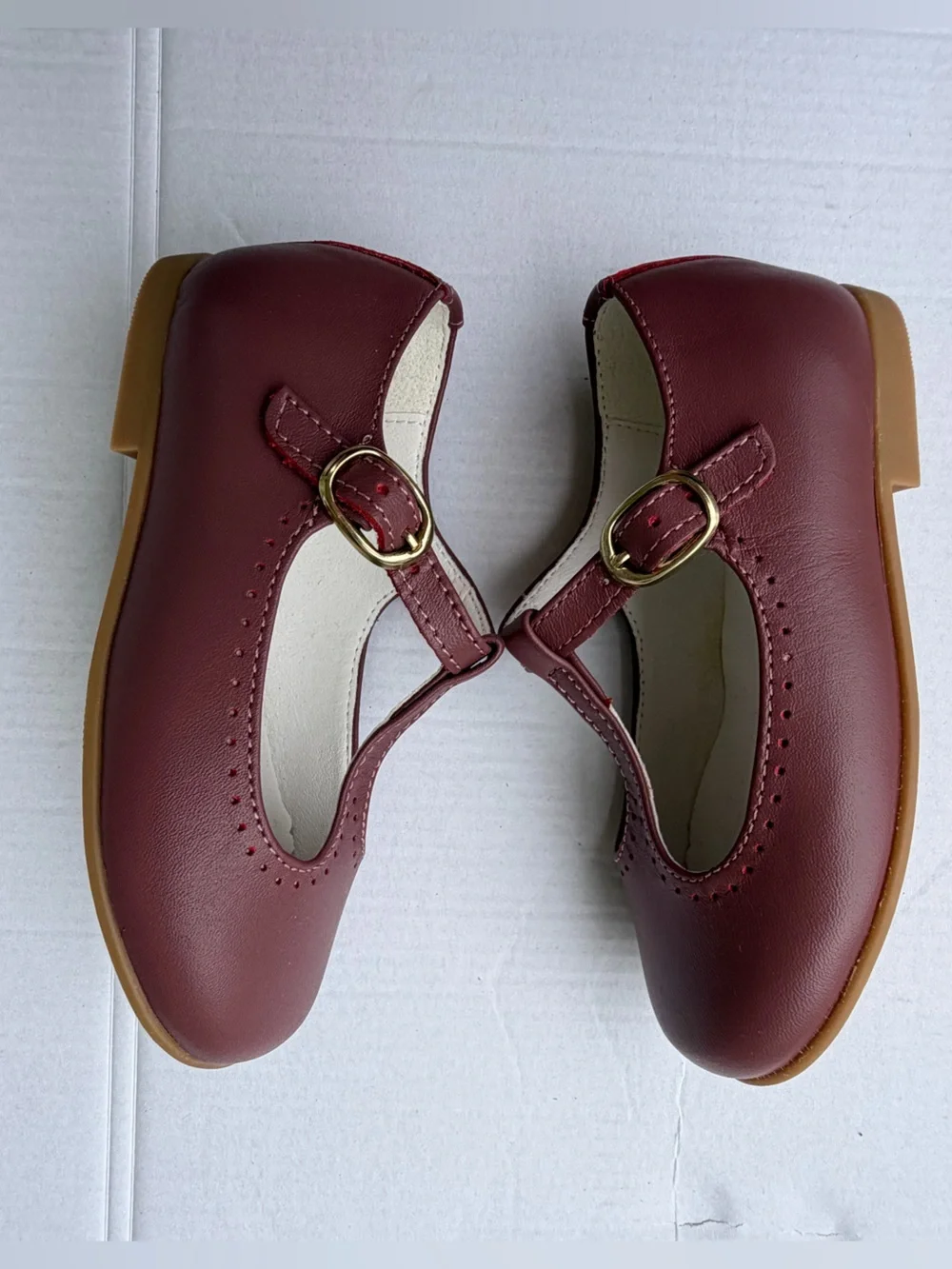 La Coqueta Dusty Pink T-Bar Mary Jane Shoes | EU 24 (US 8 Girls)